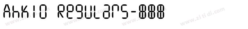 Ahkio Regular5字体转换